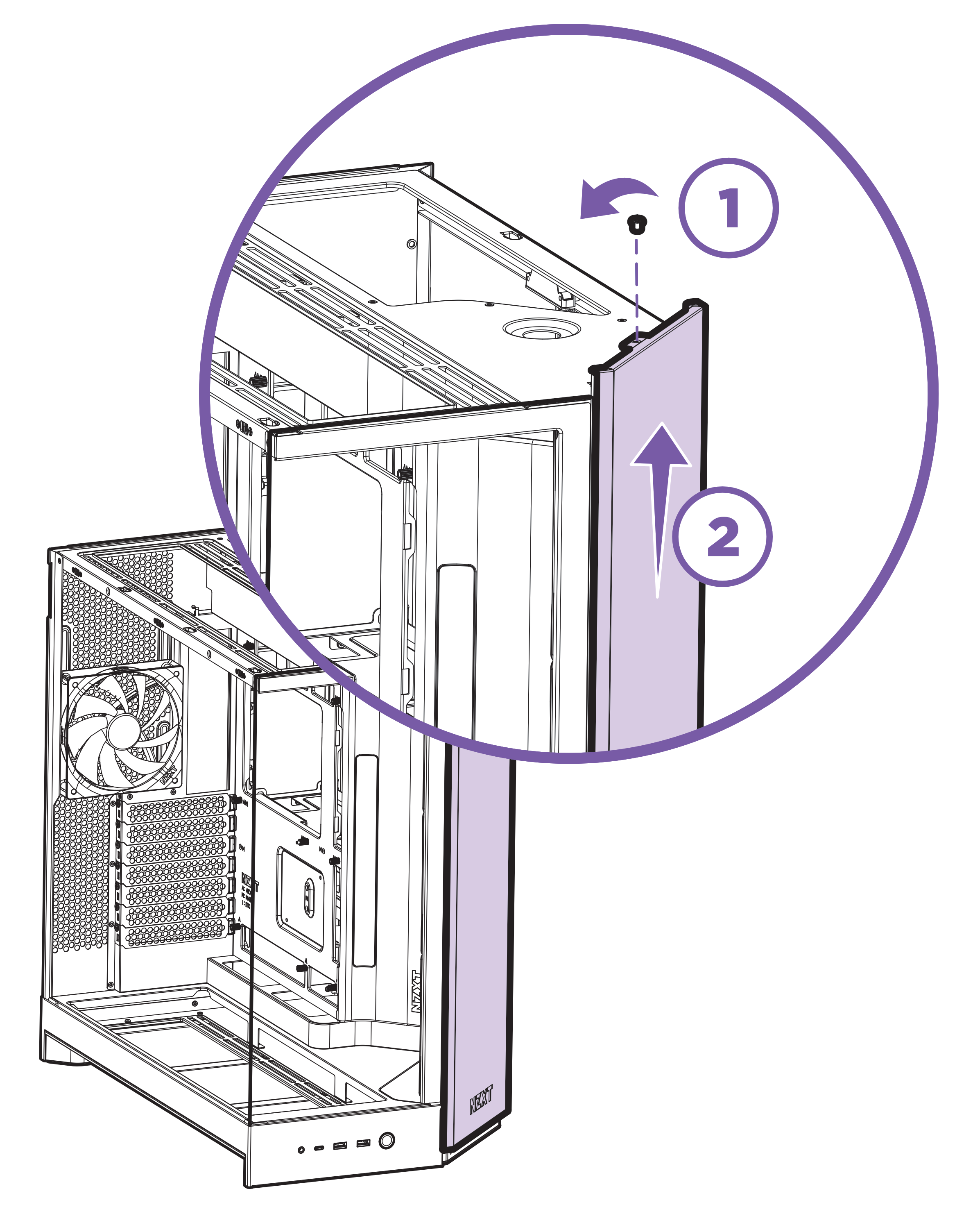 H9 Flow（2025）でのフロントI/Oモジュールの交換方法 – NZXT Support