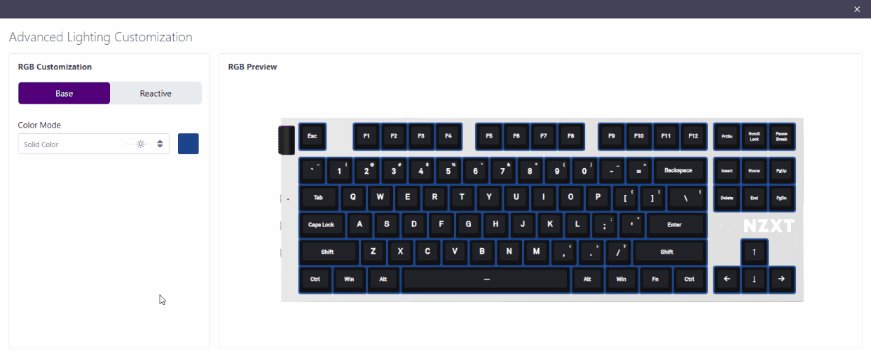 Changing Lighting Modes for the Function Keyboard – NZXT Support Center